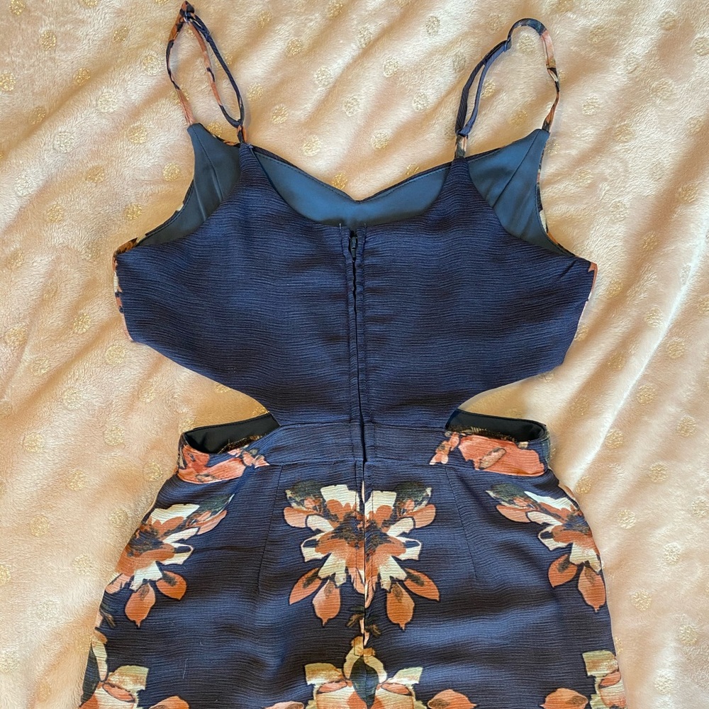 Charlotte Russe Floral Maxi Dress - Purple and Pink - Picture 4 of 5